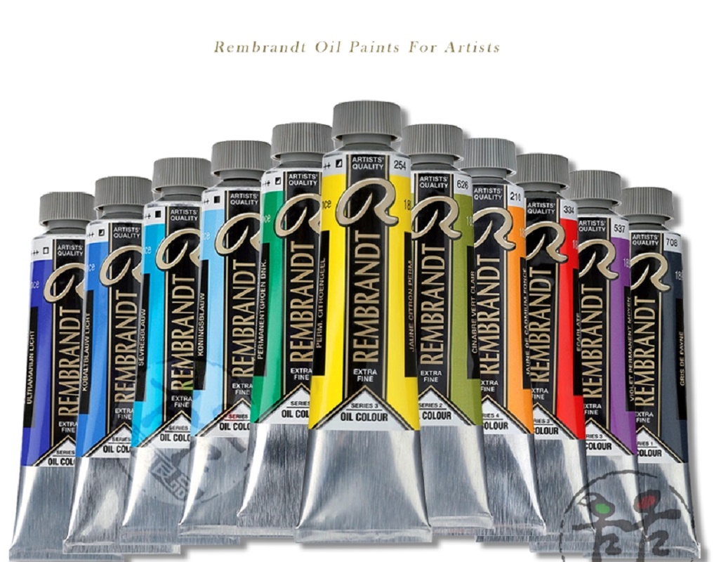 렘브란트 40ML 오일 페인트 전문 모든 색상 유화 만들기 색 그림 그리기 안료 미술 용품